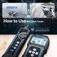 Кабельний тестер Noyafa NF-8209 pro Мережевий тестер кабелю, трасошукач, PoE тестер, вимірювання довжини кабелю (19405) - зображення 9