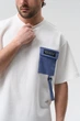 Чоловічий літній костюм URBAN CARGO SET, футболка та шорти, синій у розмірі S - зображення 5