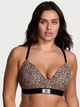 Бюстгальтер Victoria's Secret The T-shirt Shine Patch Lightly Lined Wireless Bra 32А Леопард (27178874D) - изображение 1