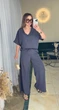 Жіночий прогулянковий костюм вільного крою (блуза+брюки) Uaclothes 46-48 Графітовий (like38637-190711350) - зображення 2