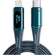 Дата кабель USB-C to Lightning 2.0m 20W Digital Display blue Essager (EXCTL-YDA03) - зображення 1