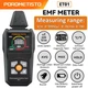 EMF-метр POROMETISTO ET01, цифровий детектор електромагнітного поля 3-в-1, для вимірювання електричного поля, магнітного поля та температури, чорний - зображення 2
