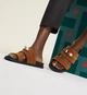 Тапочки Hermes Chypre Sandals Men Black / Brown 46 - изображение 2