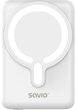 Powerbank Savio BA-13 MagSafe 10000 mah White (SAVBA-13) - obraz 1