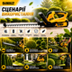 Аккумуляторный кусторез DeWalt DCHT820 36 В с двумя аккумуляторами по 5 А·ч, садовые ножницы для стрижки живой изгороди, обрезки веток, декоративных кустарников и ухода за садом - изображение 8