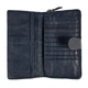 Тёмно-синий женский портмоне из натуральной кожи Ashwood D84 Navy - изображение 3