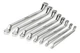 Ключі накидні MASTERTOOL набір 8 шт (6-20, 22 мм) 31CrV3 COLD FORGED DIN897 72-3208 - зображення 2