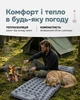 Надувной туристический каремат с подушкой водонепроницаемый компактный матрас для кемпинга отдыха туризма - изображение 4