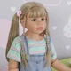 Метровая Шарнирная Виниловая Кукла Reborn Девочка 98 см с Длинными Светлыми Волосами (Большая Кукла Реборн) - изображение 5
