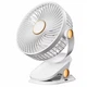 Портативний вентилятор на прищіпці акумуляторний гнучкий Mini Fan White - зображення 1