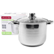 Кастрюля Kamille KM-5401, 4.5 л, Ø20 см, нержавеющая сталь, стеклянная крышка, для всех плит - изображение 1