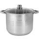 Кастрюля Kamille KM-5401, 4.5 л, Ø20 см, нержавеющая сталь, стеклянная крышка, для всех плит - изображение 2