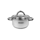 Каструля Ofenbach KM-100524 2л з нержавіючої сталі зі скляною кришкою 18см для індукції та газу - зображення 1