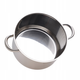 Кастрюля Ofenbach KM-100527 5.5л из нержавеющей стали с стеклянной крышкой 24см для индукции и газа - изображение 5