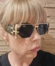 Сонцезахисні окуляри Prada Gold /Dark Grey - изображение 2