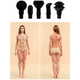 Массажер перкуссионный 8 насадок 6 уровней интенсивности для тела черный Malatec HE0259 - изображение 7