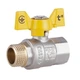 Кран шаровой для газа 1/2" ВН (DN15 PN40) бабочка SD607NG - изображение 1