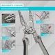 Многофункциональный стриппер кримпер 6 в 1 Wire Stripper Cutter с пружиной и карабином - изображение 8