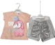 Костюм для девочки Baby Rose летний с футболкой и шортами 110 см персиковый - изображение 1