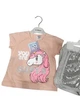 Костюм для девочки Baby Rose летний с футболкой и шортами 110 см персиковый - изображение 5
