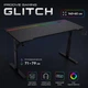 Игровой компьютерный стол для геймера 1400x600 мм с регулировкой высоты RGB подсветкой и с карбоновым покрытием столешницы - изображение 1