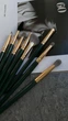 Набір пензлів oh_my_brush (14 шт.), зелений - изображение 4