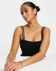 Топ ASOS Petite Shirred Cami Top Black 115934914 XL - изображение 2