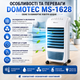 Портативний кондиціонер-охолоджувач повітря DOMOTEC Air Cooler MS-1628, мобільний кліматизатор, підлоговий повітроохолоджувач-кулер зі зволоженням - зображення 4