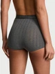 Жіночі трусики Victoria's Secret (287997864) SoSoft Modal Ultra-Fine Logo High-Waist Boyshort L сірі - зображення 2
