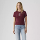 Женская футболка Levi's (199105724529) Graphic Rickie Tee XL бордовая - изображение 4
