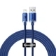 Кабель Baseus Crystal Shine USB - Lightning (M/M), 2.4A, 2 м Blue (CAJY000103) - изображение 1