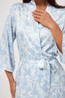 Халат жіночий шовковий літній BARWA garments 0395 L Небесно-блакитний (2110003953857) - изображение 8