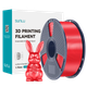 Філамент SUNLU PLA+ Silk Red 1.75 мм 1 кг, шовковий червоний пластик для 3D-принтера - зображення 1