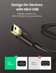 Кабель UGREEN USB 2.0 A Male to Mini 5 Pin Male Cable 3m (Black) - зображення 4