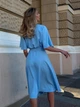 Платье Jadone Fashion Талий XL-XXL болубой - изображение 6