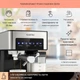 Кавоварка Klarstein Arabica Comfort 1350W Нержавіюча сталь (10035655) - зображення 4