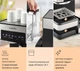 Кавоварка Klarstein Arabica Comfort 1350W Нержавіюча сталь (10035655) - зображення 5