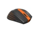 Миша бездротова A4Tech Fstyler FG30S (Orange), безшумна, USB, колір чорний+помаранчевий - изображение 5