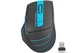 Миша бездротова A4Tech Fstyler FG30 (Blue), USB, колір чорний+блакитний - зображення 1