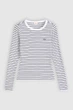 Лонгслив Levi's 42(S) Белый-полоска (149395) - изображение 6