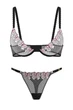 Комплект белья: бюстгальтер с мягкой чашкой и трусики стринг Victoria's Secret 80C/M Черный (148206) - изображение 1