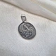 Серебряная круглая подвеска Феникс серебро 925 пробы черненное 3408ч 3.70г - изображение 5