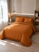 Комплект постільної білизни євро з покривалом 240х260 см Camel Washed Cotton варена бавовна TC303376309 - изображение 1