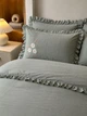 Комплект постільної білизни євро з покривалом 240х260 см Modern Stone Gray варена бавовна TC303376307 - изображение 2