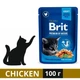 Вологий корм Brit Premium для кошенят з куркою 100 г (8595602506026) - зображення 1
