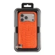 Чохол Premium Kajsa Glamorous Collection Snake Pattern with MagSafe для iPhone 17 Pro Orange Plus O-Ring - изображение 2