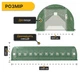 Посилена садова теплиця парник LEOBRO Garden 36м2 Green Mosquito Door (LB-G129-GRN) (LEO_LB-G129-GRN) - изображение 2