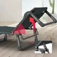 Розкладне ліжко (розкладачка) з матрацом і подушкою LEOBRO Striped (LB-FB-A1-STR) (LEO_LB-FB-A1-STR) - изображение 3