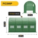 Посилена садова теплиця парник LEOBRO Garden 10м2 Green (LB-G106-GRN) (LEO_LB-G106-GRN) - зображення 2