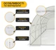 Садова теплиця парник LEOBRO Garden 18м2 White (LB-G105-WHT) (LEO_LB-G105-WHT) - изображение 4